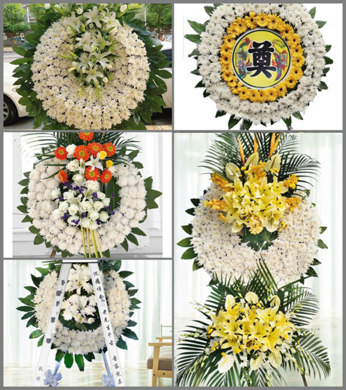 山东青岛即墨市田横镇江家屯村花圈速递
